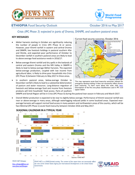 Ethiopia Food Security Outlook October 2016 to May 2017