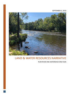 Land and Water Resource Narrative Final Draft