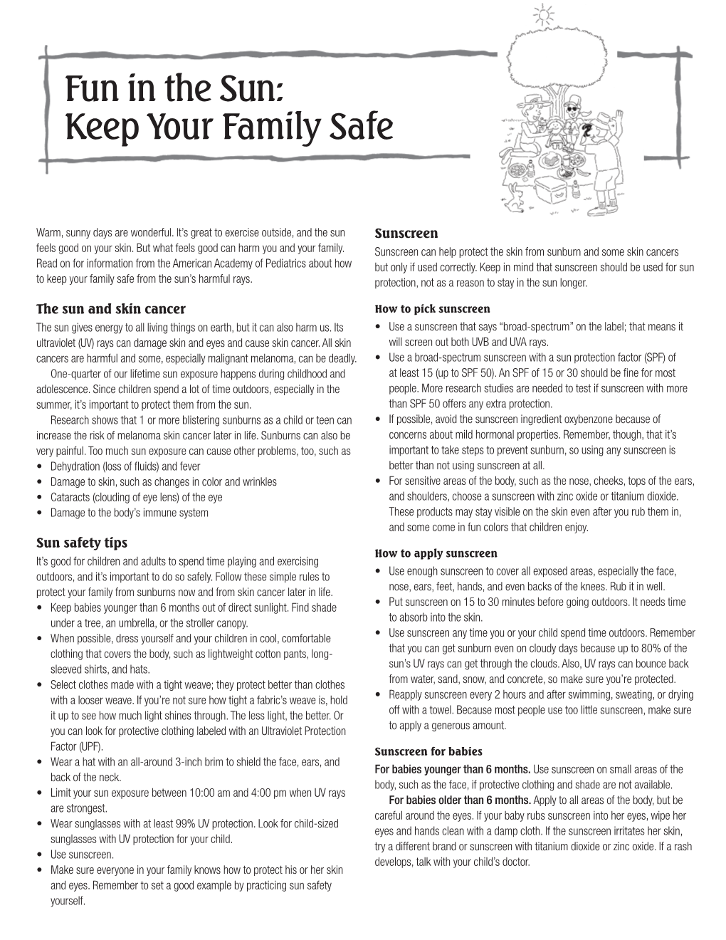 Fun in the Sun: Keep Your Family Safe