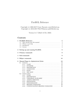 Firehol Online PDF Manual