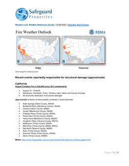 Safeguard Properties Western Wildfire Reference Guide