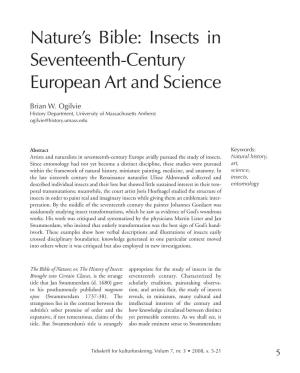 Insects in Seventeenth-Century European Art and Science