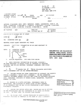 DATE 2001 2006 Declassified and Approved for Release by The