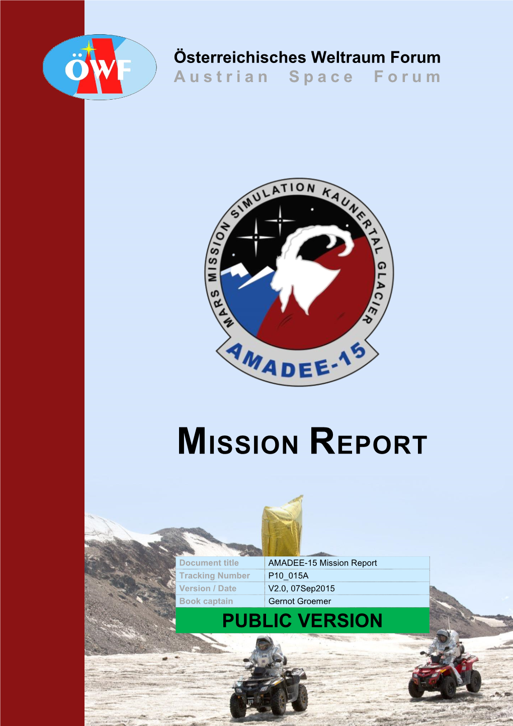 The AMADEE-15 Final Report