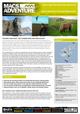 Shetland Walking and Wildlife