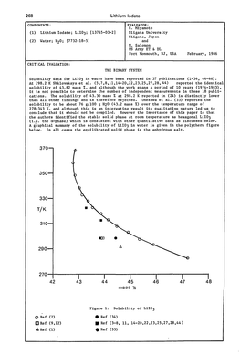 Evaluation of Aqueous Systems