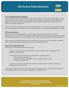 CES Access Point Guide FINALV2 10.30.19