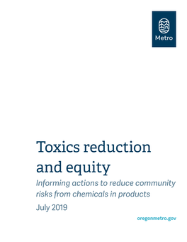 Toxics Reduction and Equity
