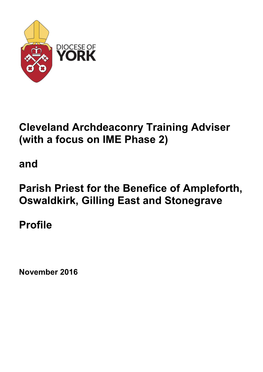 And Parish Priest for the Benefice of Ampleforth, Oswaldki