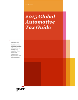 2015 Global Automotive Tax Guide