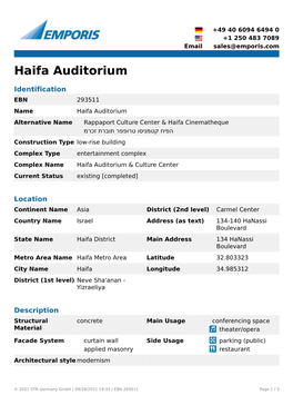 Haifa Auditorium