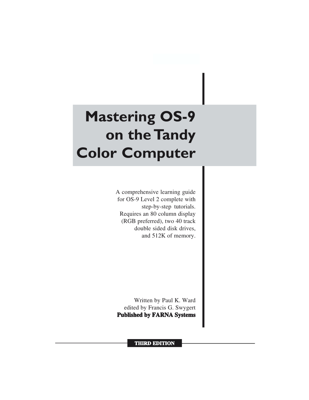 Mastering OS-9 on the Tandy Color Computer