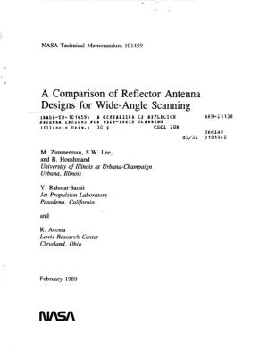 A Comparison of Reflector Antenna Designs for Wide-Angle Scanning