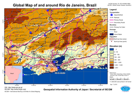 Global Map of and Around Rio De Janeiro, Brazil