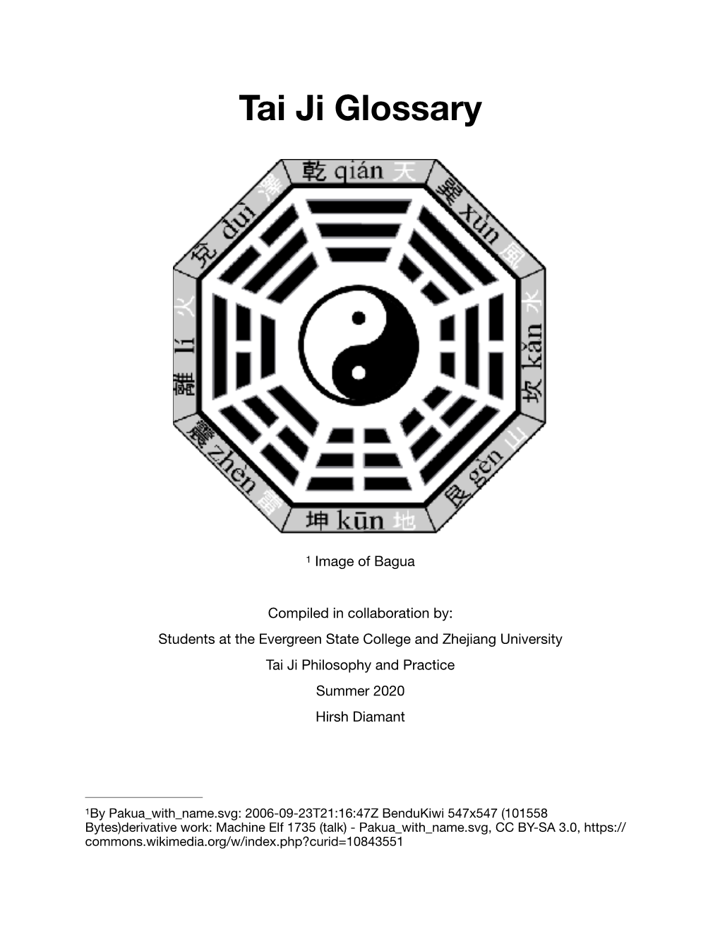 Tai Ji Glossary