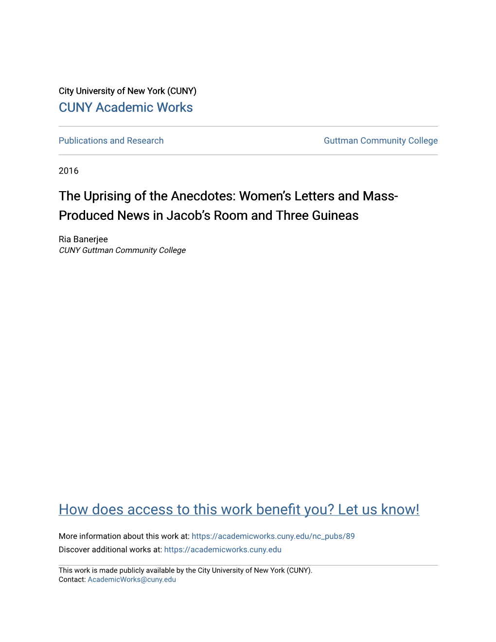 Women's Letters and Mass-Produced News In