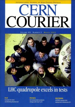 Cern Courier Volume 43 Number 2 March 2003