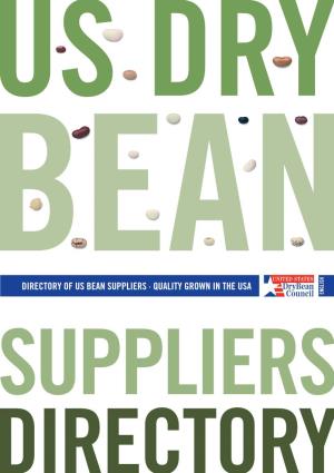 Directory of Us Bean Suppliers · Quality Grown in the Usa