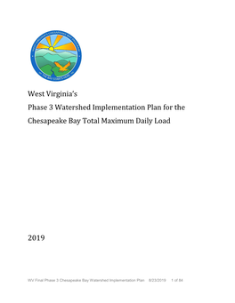 West Virginia's Phase 3 Watershed Implementation Plan for The