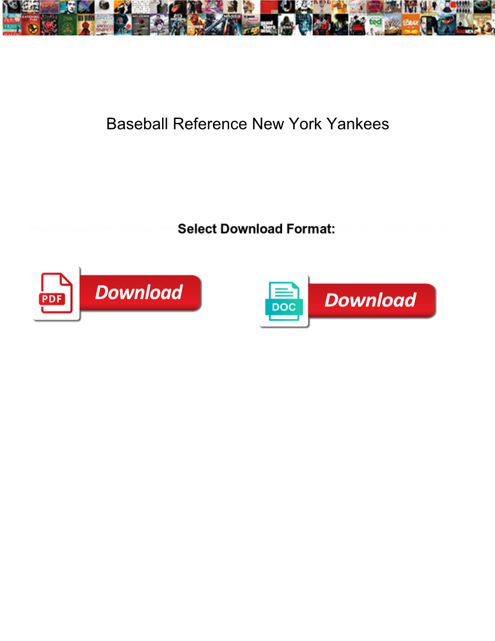 Baseball Reference New York Yankees