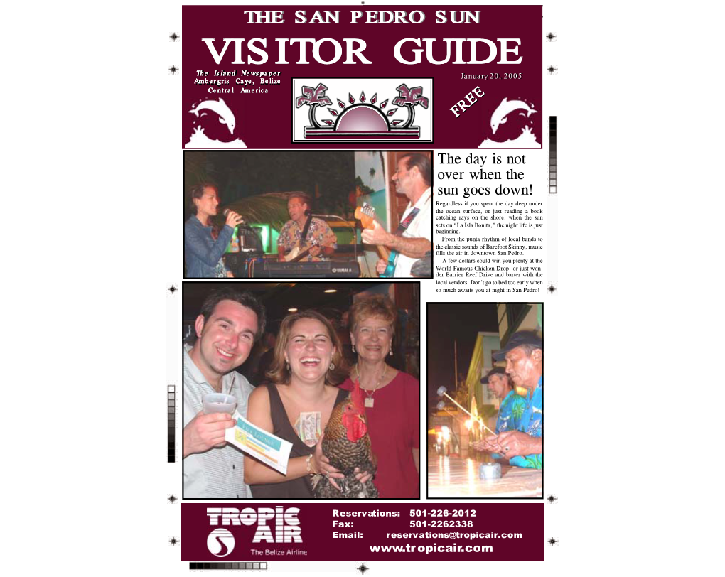 San Pedro Sun's Latest Visitor Guide