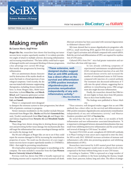 Making Myelin