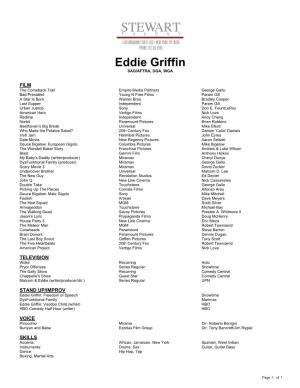Eddie Griffin Theatrical Resume.1