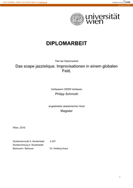 Diplomarbeit