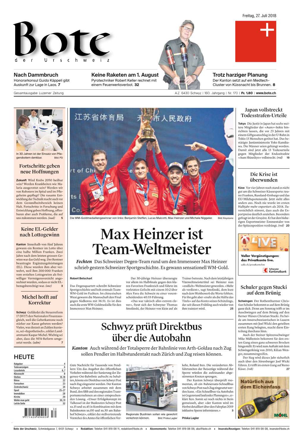 Max Heinzer Ist Team-Weltmeister