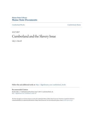 Cumberland and the Slavery Issue Sally A