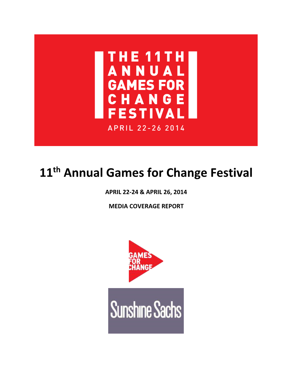 11Th Annual Games for Change Festival