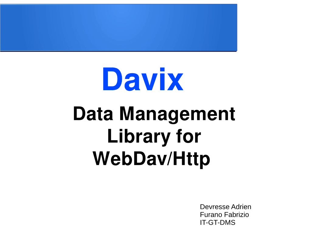 Davix Architecture