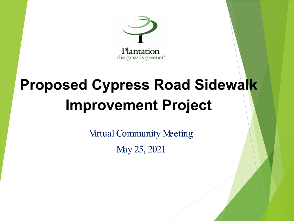 Cypress Road Sidewalk Improvements