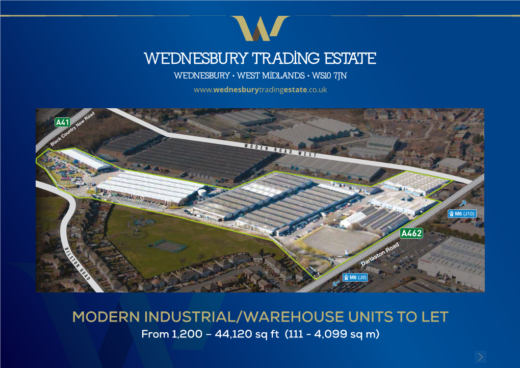 Wednesbury Trading Estate Wednesbury • West Midlands • Ws10 7Jn