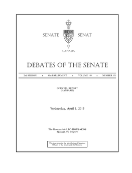 Debates of the Senate