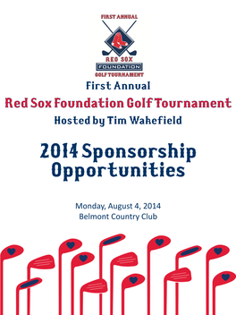 2014 Sponsorship Opportunities