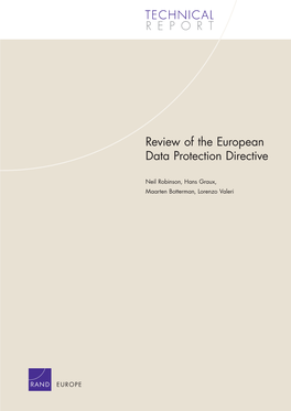 Review of the European Data Protection Directive