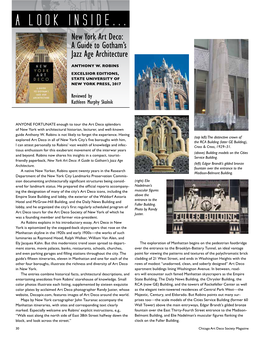 A LOOK INSIDE... New York Art Deco: a Guide to Gotham’S Jazz Age Architecture