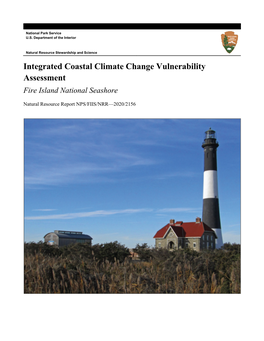 Integrated Coastal Climate Change Vulnerability Assessment Fire Island National Seashore