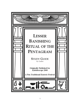 Lesser Banishing Ritual of the Pentagram Study Guide