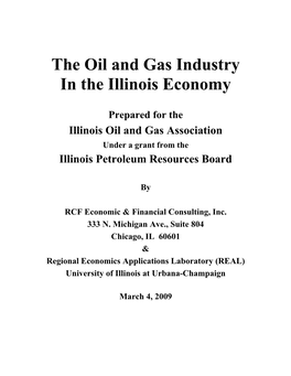 The Oil and Gas Industry in the Illinois Economy