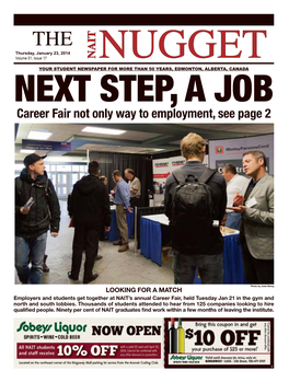 Career Fair Not Only Way to Employment, See Page 2