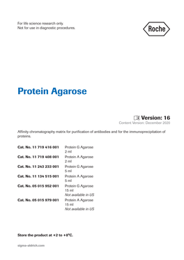 Protein Agarose