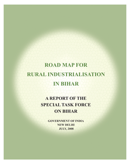 Road Map for Rural Industrialisation in Bihar