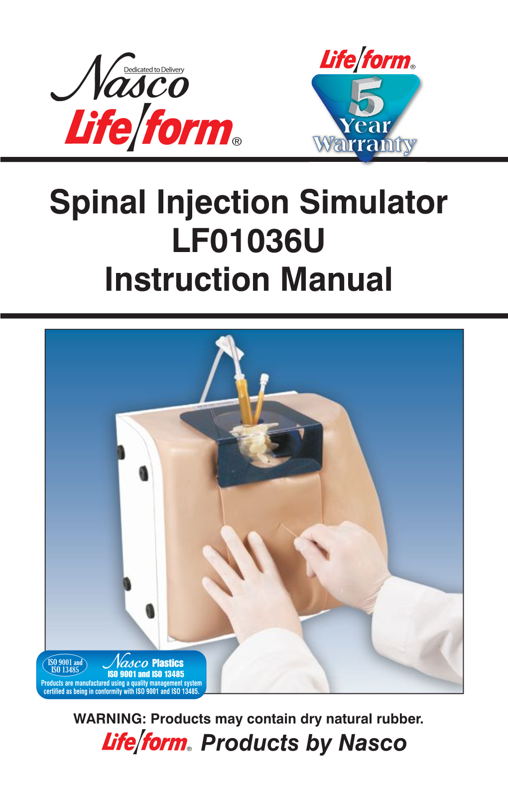 Spinal Injection Simulator LF01036U Instruction Manual
