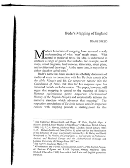 Bede's Mapping of England