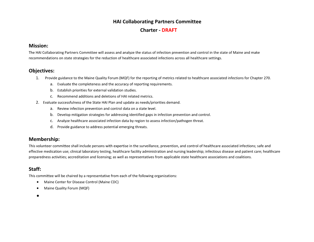 HAI Collaborating Partners Committee