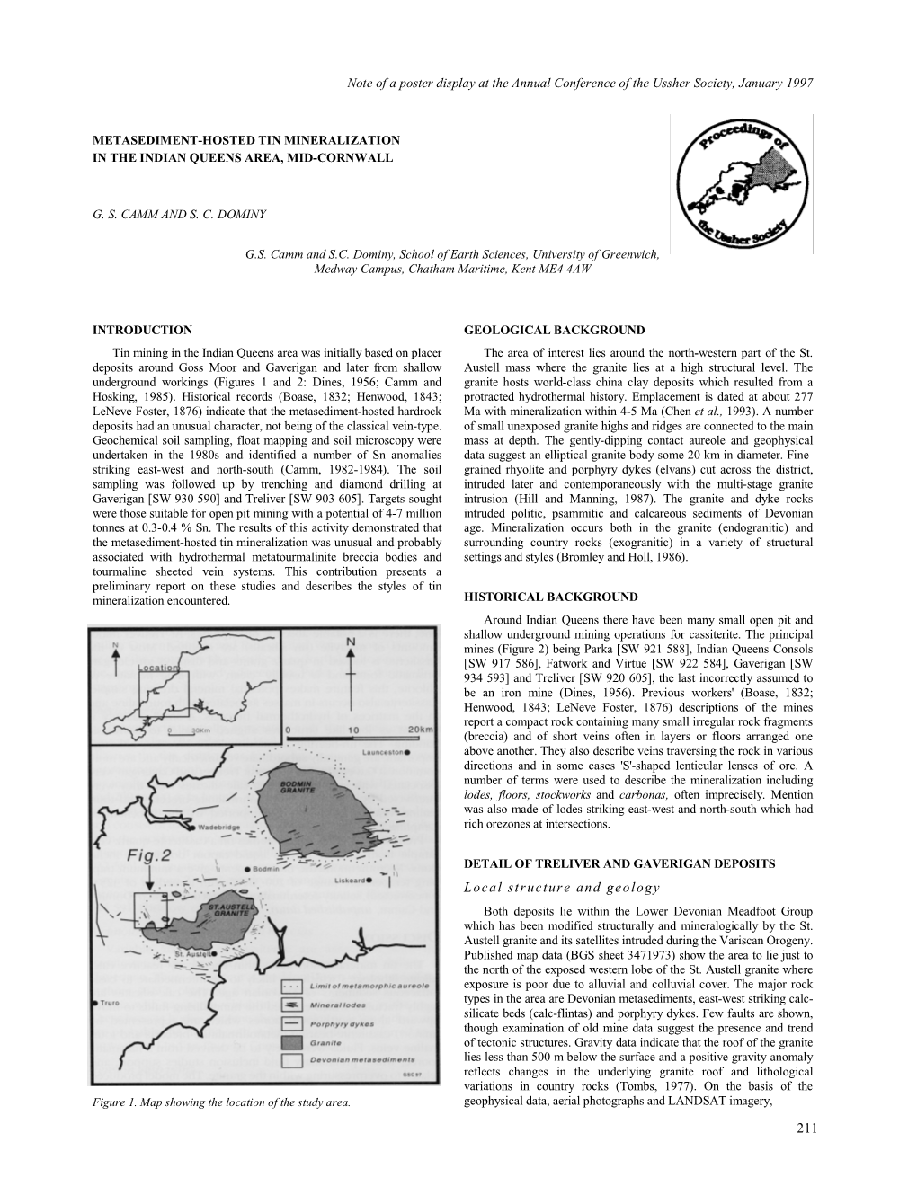 211 Local Structure and Geology