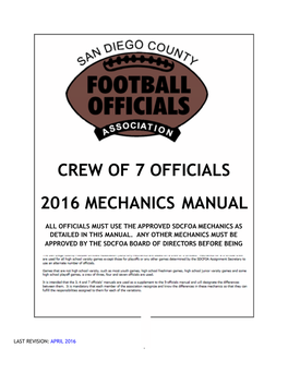 2016 7-Man Mechanics Manual