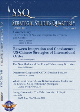Strategic Studies Quarterly Vol 7, No 1, Spring 2013